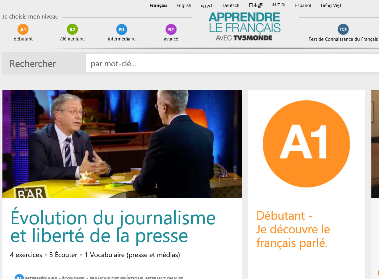 tv5 monde apprendre le français